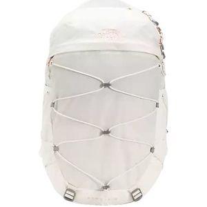 TNF The North Face Women's Borealis Backpack,  27L - Ivory w/Rose Gold Lettering